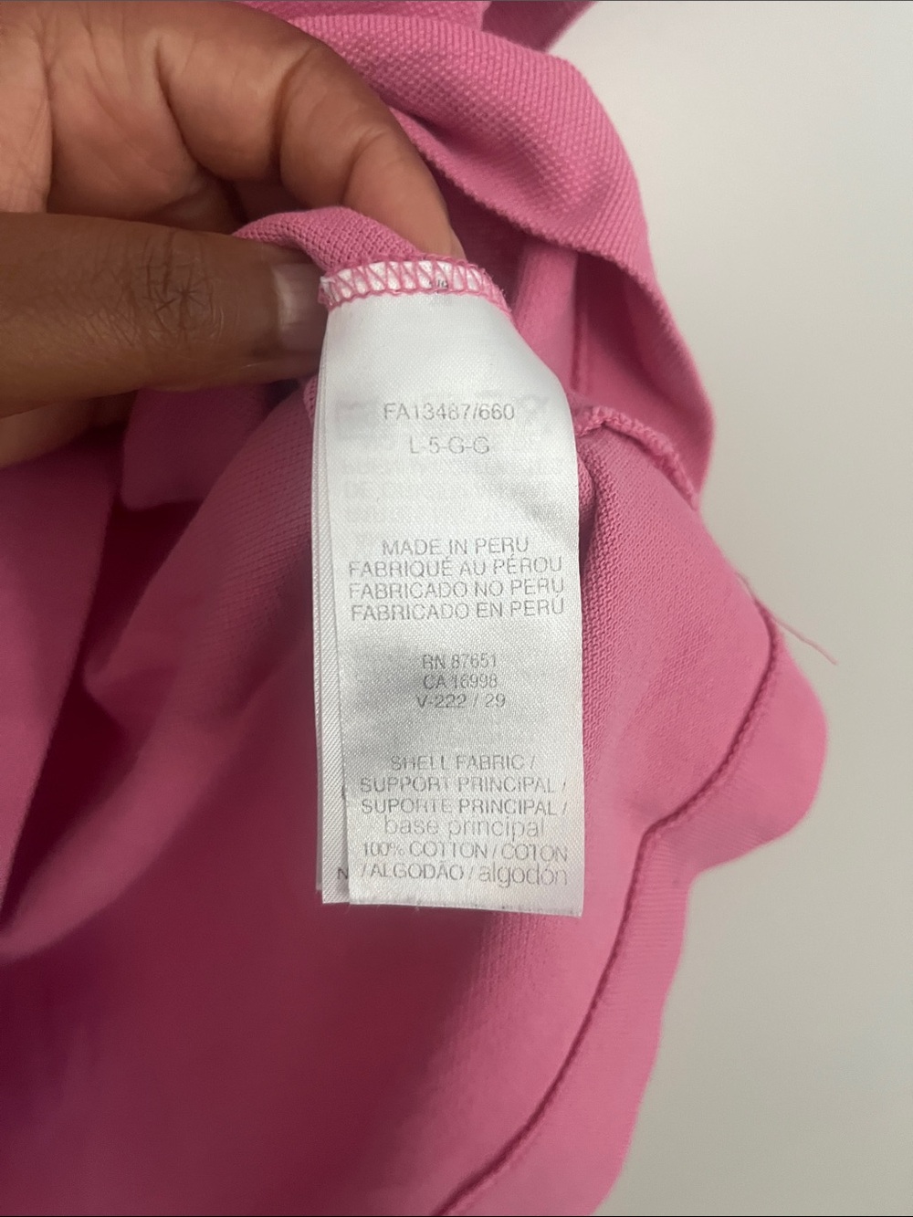 Lacoste Men's Rose Pink Polo Shirt with Crocodile Logo - Picture 3 of 4